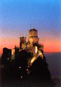 Панорама первой крепости на закате